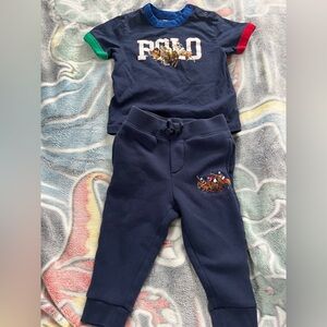Polo Ralph Lauren t shirt & sweatpants matching set